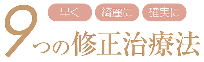 9つの修正治療法